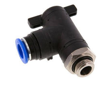 Válvula de bola de codo de 2 vías 12 mm - G3/8'' Plástico/Latón