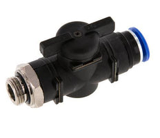 Válvula de bola recta de 2 vías 12 mm - G3/8'' Plástico/Latón