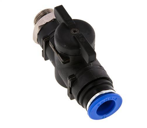 Válvula de bola recta de 2 vías 12 mm - G3/8'' Plástico/Latón
