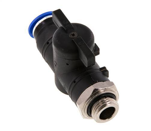 Válvula de bola recta de 2 vías 12 mm - G3/8'' Plástico/Latón