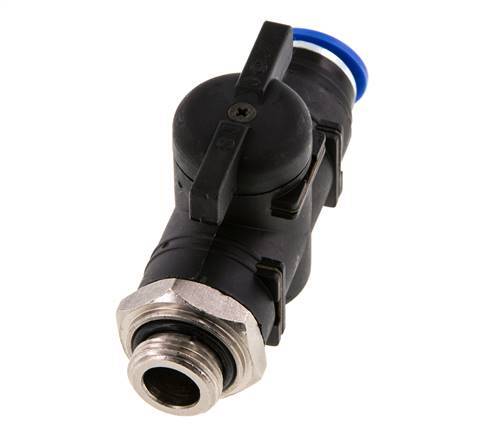 Válvula de bola recta de 2 vías 12 mm - G3/8'' Plástico/Latón