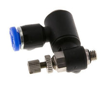 Silenciador de control de flujo Meter-Out Giratorio 4 mm - M5 Latón/PA 66