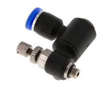 Silenciador de control de flujo Meter-Out Giratorio 4 mm - M5 Latón/PA 66