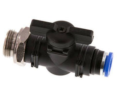 Válvula de bola recta de 2 vías 8 mm - G3/8'' Plástico/Latón