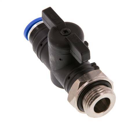 Válvula de bola recta de 2 vías 8 mm - G3/8'' Plástico/Latón