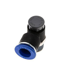 Válvula de control de flujo Codo de salida del medidor 12 mm - R3/8'' Latón/PA 66 Tuerca de seguridad