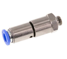 Junta giratoria rápida de 8mm y G1/8'' Roscas macho de latón niquelado/PBT NBR Giratorio