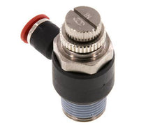 Silenciador de control de flujo Codo de entrada al medidor 6 mm - R3/8'' Latón/PA 66