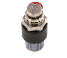 Silenciador de control de flujo Codo de entrada al medidor 6 mm - R3/8'' Latón/PA 66