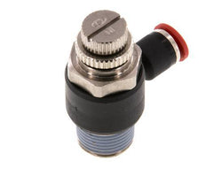 Silenciador de control de flujo Codo de entrada al medidor 6 mm - R3/8'' Latón/PA 66