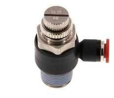 Silenciador de control de flujo Codo de entrada al medidor 6 mm - R3/8'' Latón/PA 66