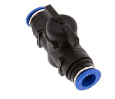 Válvula de bola recta de 2 vías 12 mm plástico/latón