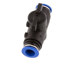 Válvula de bola recta de 2 vías 12 mm plástico/latón