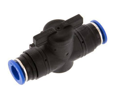 Válvula de bola recta de 2 vías 12 mm plástico/latón