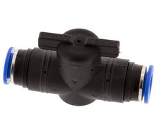 Válvula de bola recta de 2 vías 12 mm plástico/latón