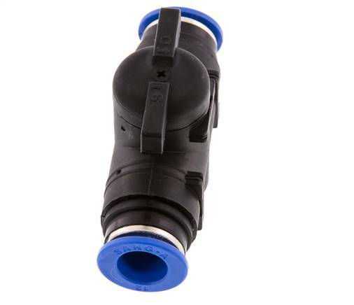Válvula de bola recta de 2 vías 12 mm plástico/latón
