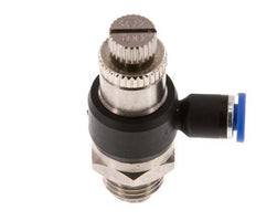 Silenciador de control de flujo Codo de salida de medidor 4 mm - G1/4'' Latón/PA 66
