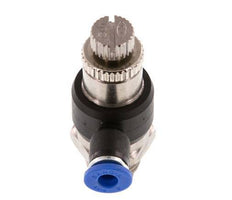 Silenciador de control de flujo Codo de salida de medidor 4 mm - G1/4'' Latón/PA 66