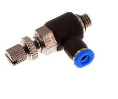 Silenciador de control de flujo Codo de salida del medidor 3 mm - M5 Latón/PBT