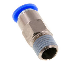 Racor rápido de 8 mm y R1/4'' macho con cierre automático de latón/PBT 0-10bar (0-145psi) [2 piezas]