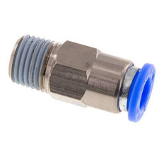 Racor rápido de 8 mm y R1/4'' macho con cierre automático de latón/PBT 0-10bar (0-145psi) [2 piezas]