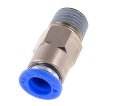 Racor rápido de 8 mm y R1/4'' macho con cierre automático de latón/PBT 0-10bar (0-145psi) [2 piezas]