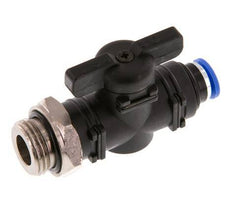 Válvula de bola recta de 2 vías 6 mm - G3/8'' Plástico/Latón