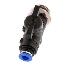 Válvula de bola recta de 2 vías 6 mm - G3/8'' Plástico/Latón