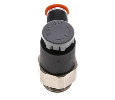 Válvula reguladora de caudal Codo de entrada 6 mm - G3/8'' Latón/PA 66 Tuerca de seguridad