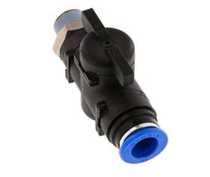 Válvula de bola recta de 2 vías 12 mm - R3/8'' Plástico/Latón