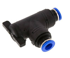 Válvula de bola de codo de 2 vías 10 mm plástico/latón