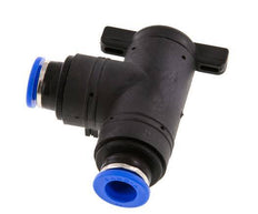 Válvula de bola de codo de 2 vías 10 mm plástico/latón
