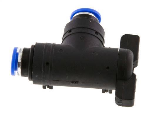 Válvula de bola de codo de 2 vías 6 mm plástico/latón