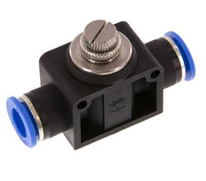 Silenciador de control de flujo Recto 12 mm Latón/PA 66