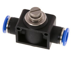 Silenciador de control de flujo Recto 12 mm Latón/PA 66