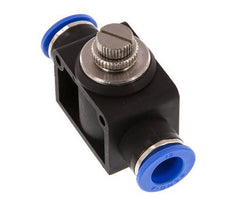 Silenciador de control de flujo Recto 12 mm Latón/PA 66