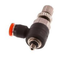 Silenciador de control de flujo Codo de entrada de medidor 3 mm - M3 Latón/PBT