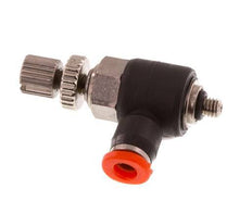Silenciador de control de flujo Codo de entrada de medidor 3 mm - M3 Latón/PBT
