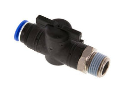 Válvula de bola recta de 2 vías 12 mm - R1/2'' Plástico/Latón