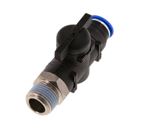 Válvula de bola recta de 2 vías 12 mm - R1/2'' Plástico/Latón