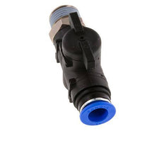 Válvula de bola recta de 2 vías 12 mm - R1/2'' Plástico/Latón