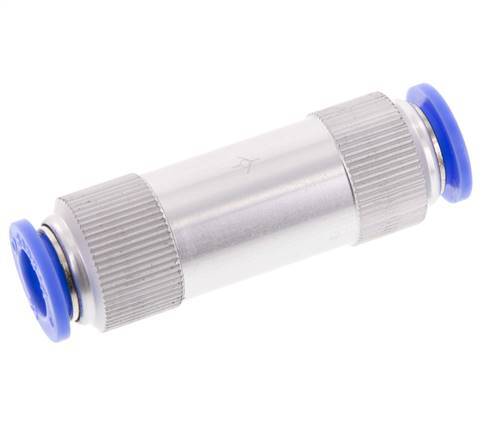Válvula de retención Push-In 12mm Aluminio 0.2-10bar (3-145psi)