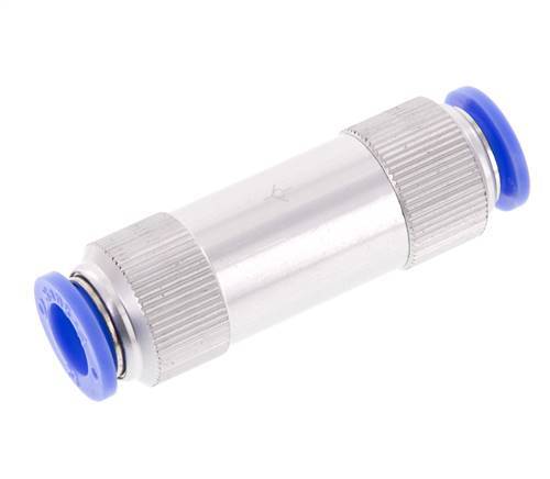 Válvula de retención Push-In 12mm Aluminio 0.2-10bar (3-145psi)