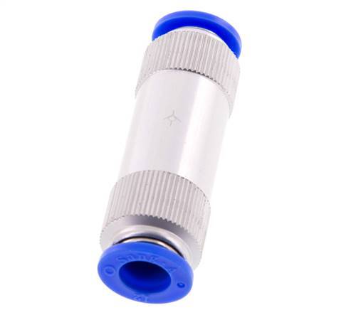 Válvula de retención Push-In 12mm Aluminio 0.2-10bar (3-145psi)