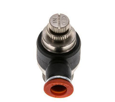 Silenciador de control de flujo Codo de entrada del medidor 10 mm - G1/2'' Latón/PA 66