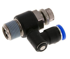Silenciador de control de flujo Meter-Out Giratorio 8 mm - R3/8'' Latón/PA 66