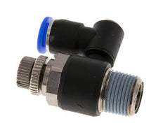 Silenciador de control de flujo Meter-Out Giratorio 8 mm - R3/8'' Latón/PA 66