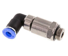 Codo de 6 mm y G1/4'' Junta giratoria rápida Rosca macho Niquelada Latón/PBT NBR Giratorio