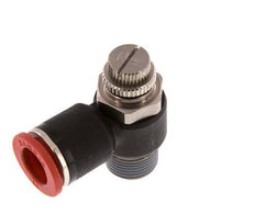 Silenciador de control de flujo Codo de entrada de medidor 12 mm - R3/8'' Latón/PA 66