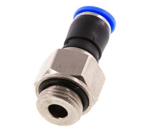 Junta giratoria de 8mm y G3/8'' Roscas macho de latón niquelado/PBT NBR Giratorio